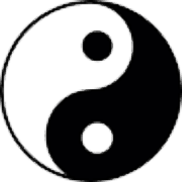 le taiji représente  le symbole du yin et yang- figure de tracé géométrique inscrite à l'intérieur d'un cercle.